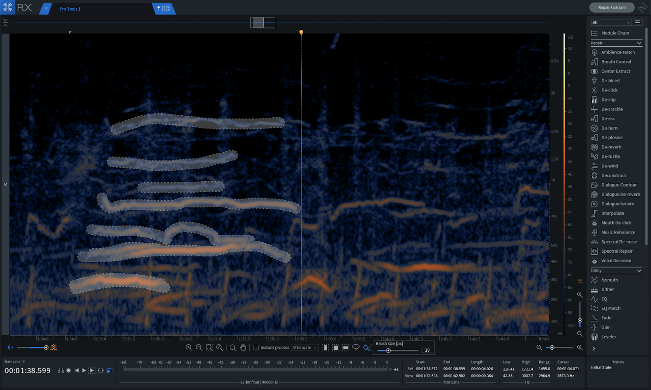 Izotope rx play frequency selection online